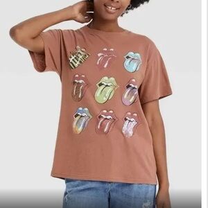 Rolling Stones Multi‎ Tongue Tee 👅 NWT
